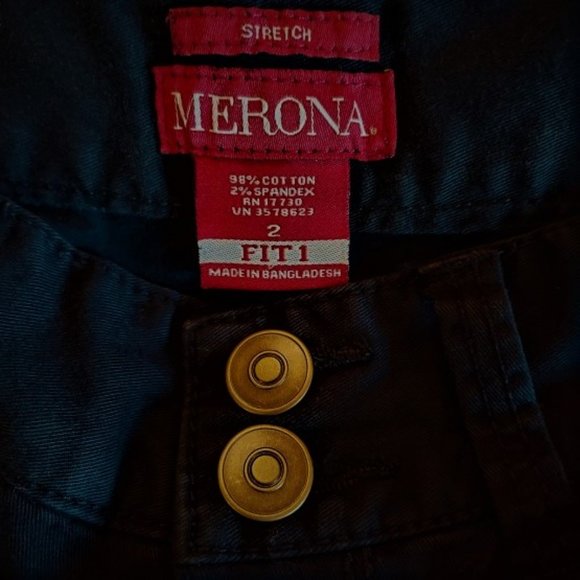 Merona Stretch Black 5 Pocket Capri Jeans Size 2 NWOT - Picture 3 of 4